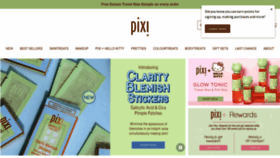 What Pixibeauty.com website looked like in 2023 (1 year ago)