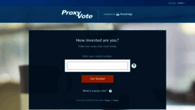 What Proxyvote.com website looked like in 2023 (1 year ago)