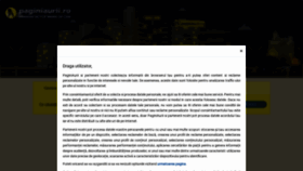 What Paginiaurii.ro website looked like in 2023 (3 years ago)