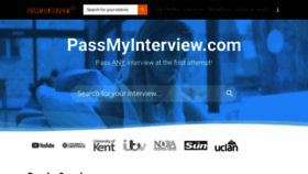 What Passmyinterview.com website looked like in 2023 (1 year ago)