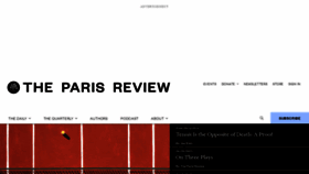 What Parisreview.com website looked like in 2023 (1 year ago)