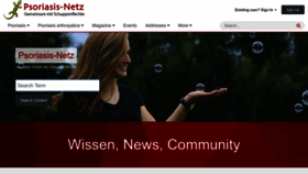 What Psoriasis-netz.de website looked like in 2023 (1 year ago)