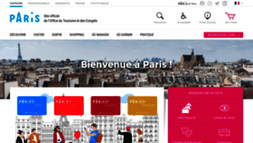 What Parisinfo.com website looked like in 2023 (1 year ago)