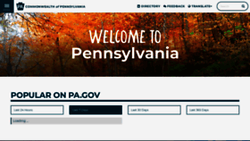 What Pa.gov website looked like in 2023 (1 year ago)