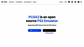 What Pcsx2.net website looked like in 2023 (1 year ago)