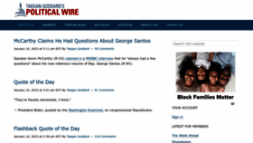 What Politicalwire.com website looked like in 2023 (1 year ago)