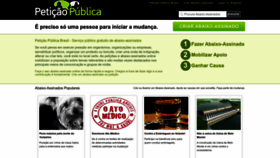 What Peticaopublica.com.br website looked like in 2023 (1 year ago)