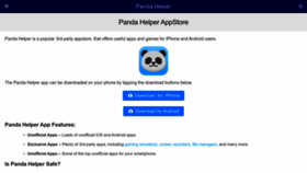 What Panda-helper.org website looked like in 2023 (1 year ago)