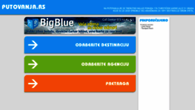 What Putovanja.rs website looked like in 2023 (1 year ago)