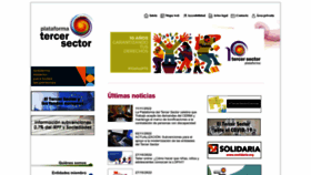 What Plataformatercersector.es website looked like in 2023 (1 year ago)