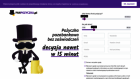 What Panpozyczka.pl website looked like in 2023 (1 year ago)