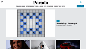 What Parade.com website looked like in 2023 (1 year ago)