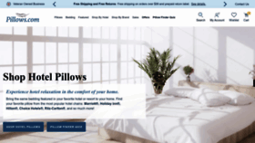 What Pillows.com website looked like in 2023 (1 year ago)