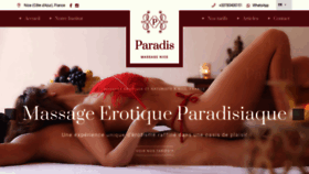What Paradismassage.eu website looked like in 2023 (1 year ago)