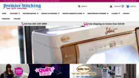 What Premierstitching.com website looked like in 2023 (1 year ago)