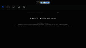 What Putlockers.bz website looked like in 2023 (1 year ago)