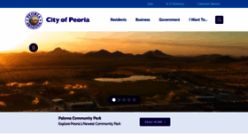 What Peoriaaz.gov website looked like in 2023 (3 years ago)