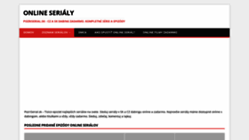 What Pozriserial.sk website looked like in 2023 (1 year ago)