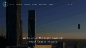 What Pif.gov.sa website looked like in 2023 (1 year ago)