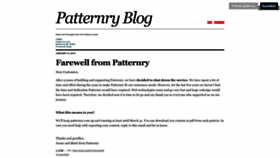 What Patternry.com website looked like in 2023 (1 year ago)