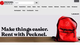 What Pecknelmusic.com website looked like in 2023 (1 year ago)
