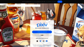 What Pixiv.me website looked like in 2023 (1 year ago)