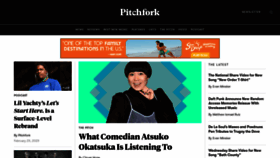 What Pitchfork.com website looked like in 2023 (1 year ago)