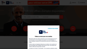 What Pole-emploi.fr website looked like in 2023 (1 year ago)