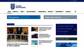 What Pontevedra.gal website looked like in 2023 (1 year ago)