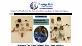 What Prestigehairlosssolutionsllc.com website looked like in 2023 (1 year ago)