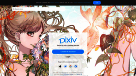 What Pixiv.net website looked like in 2023 (1 year ago)