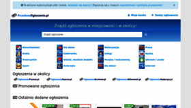 What Pruszkowogloszenia.pl website looked like in 2023 (1 year ago)