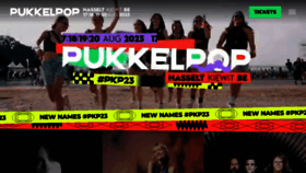 What Pukkelpop.be website looked like in 2023 (1 year ago)