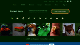What Projectnoah.org website looked like in 2023 (2 years ago)