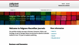 What Palgrave-journals.com website looked like in 2023 (1 year ago)