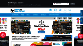 What Pluginboutique.com website looked like in 2023 (1 year ago)