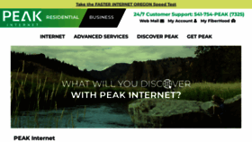 What Peak.org website looked like in 2023 (1 year ago)