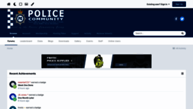 What Police.community website looked like in 2023 (1 year ago)