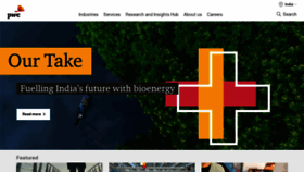 What Pwc.in website looked like in 2023 (1 year ago)
