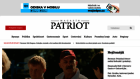 What Patriotmagazin.cz website looked like in 2023 (1 year ago)