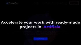 What Projectpro.io website looked like in 2023 (1 year ago)