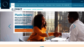 What Plasticsurgery.org website looked like in 2023 (1 year ago)