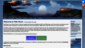 What Palemoon.org website looked like in 2023 (1 year ago)