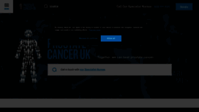 What Prostatecanceruk.org website looked like in 2023 (1 year ago)