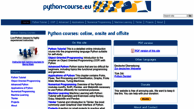 What Python-course.eu website looked like in 2023 (1 year ago)