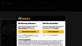 What Pcgames.de website looked like in 2023 (1 year ago)