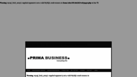 What Primabusiness.at website looked like in 2023 (1 year ago)