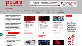 What Pulsus.com website looked like in 2023 (1 year ago)