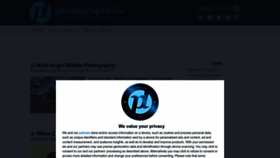 What Photographylife.com website looked like in 2023 (1 year ago)