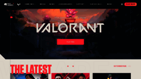What Playvalorant.com website looked like in 2023 (1 year ago)